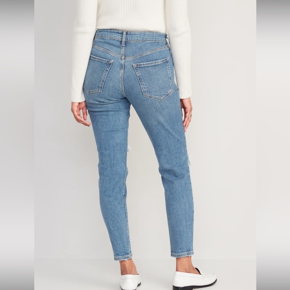 Old Navy High Waisted OG Straight Ankle Jeans | 10 Long | New with Tags - Picture 2 of 2